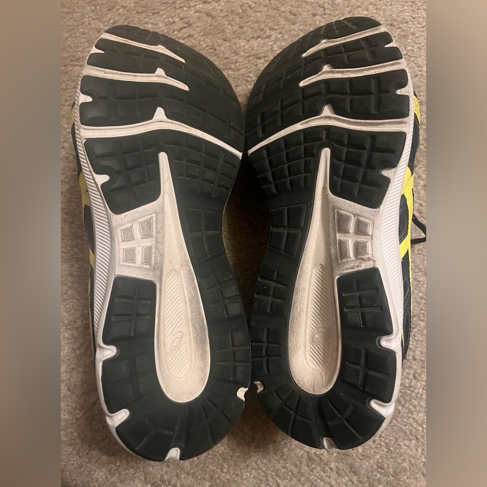 ASICS Navy and Yellow Athletic Sneakers - Picture 4 of 7